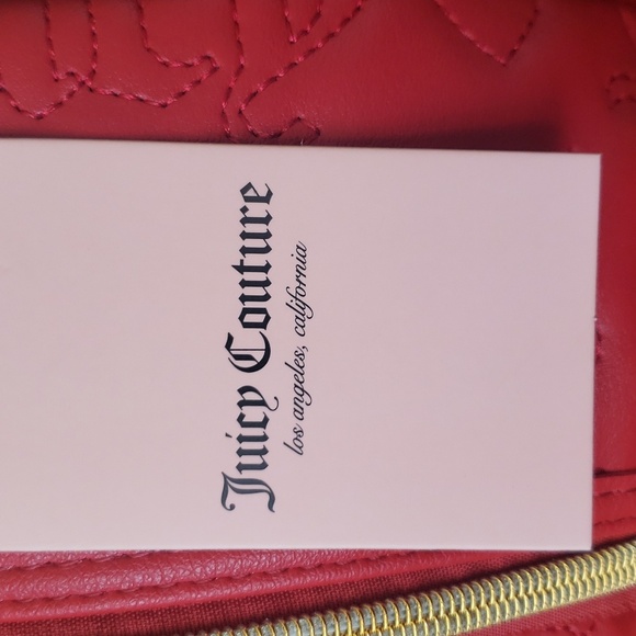 NWT Juicy By Juicy Couture Crowd Pleaser So Cute Crimson Red ♥ Backpack . - Picture 9 of 17